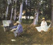 Claude Monet Painting at the Edge of a Wood (mk18)